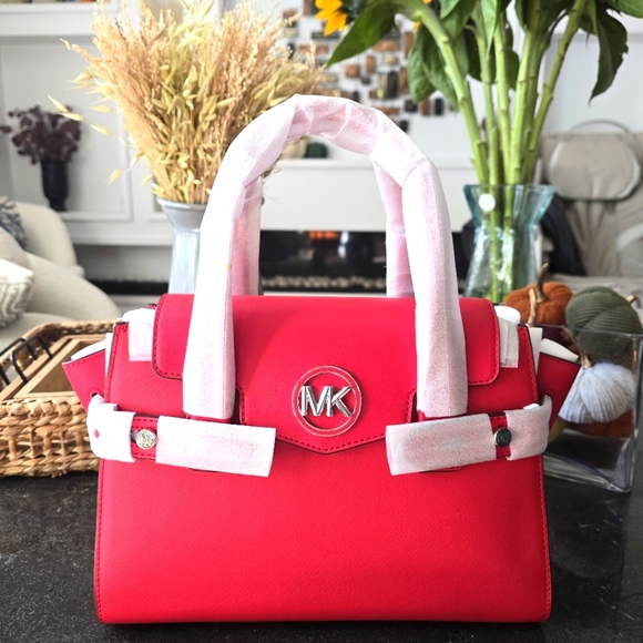 NWT Michael Kors Carmen medium belted satchel - Picture 1 of 8